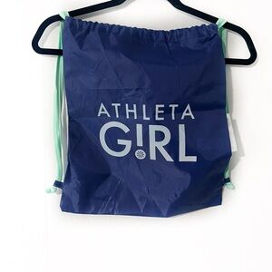 Athleta Girl Blue and Teal Drawstring Bag